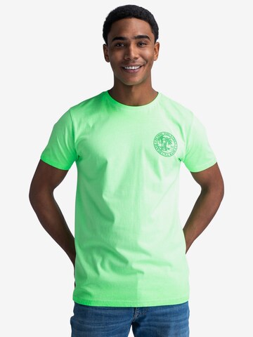 Petrol Industries T-Shirt 'Sunglare' in Grün: predná strana