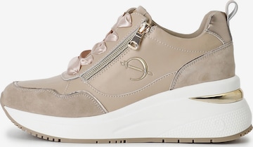 Sneaker bassa di CAFè NOIR in marrone: frontale