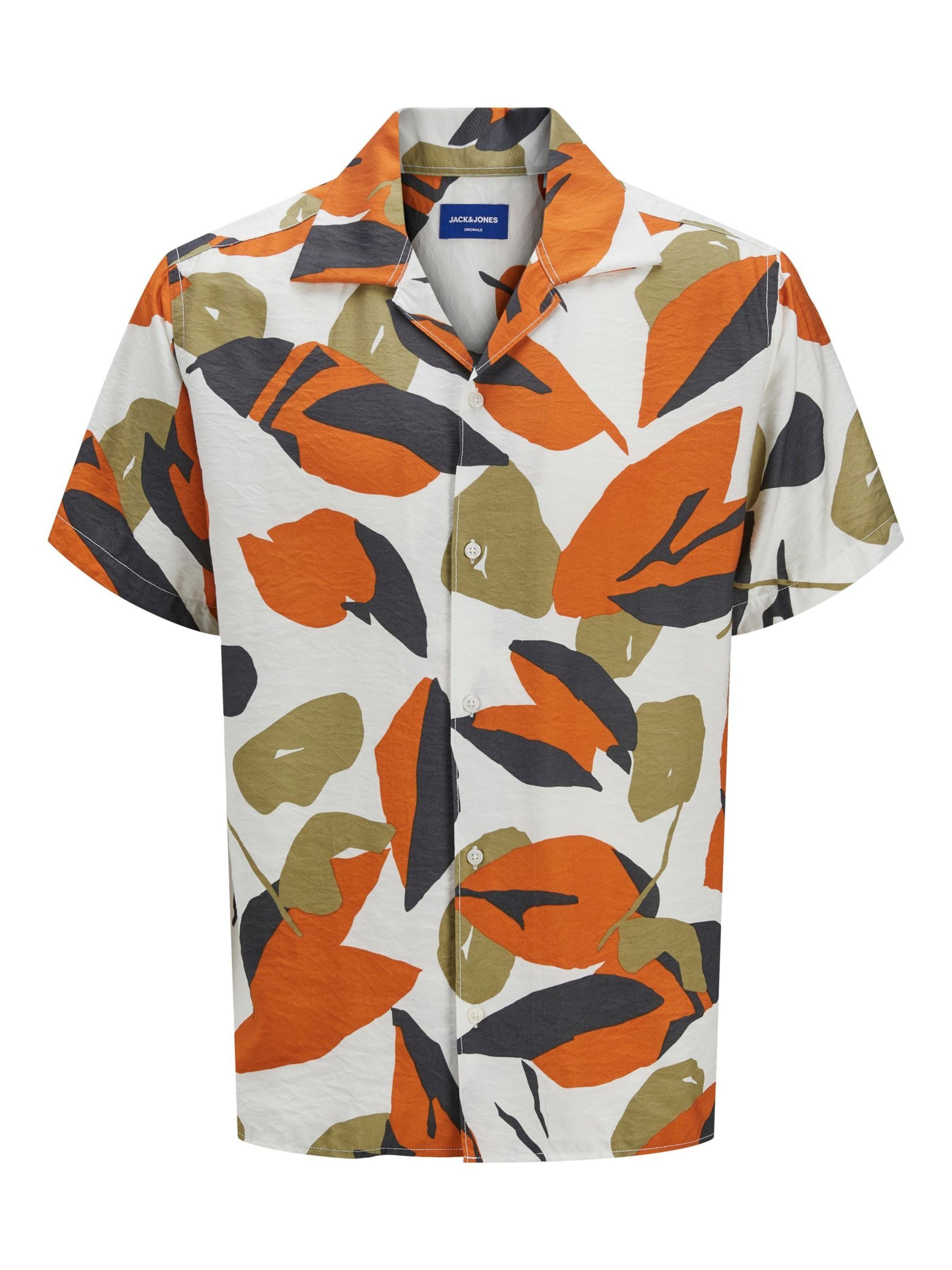 Jack &amp; Jones Plus Overhemd in Wit: voorkant