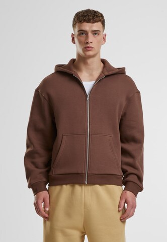 Urban Classics Sweat jacket in Brown