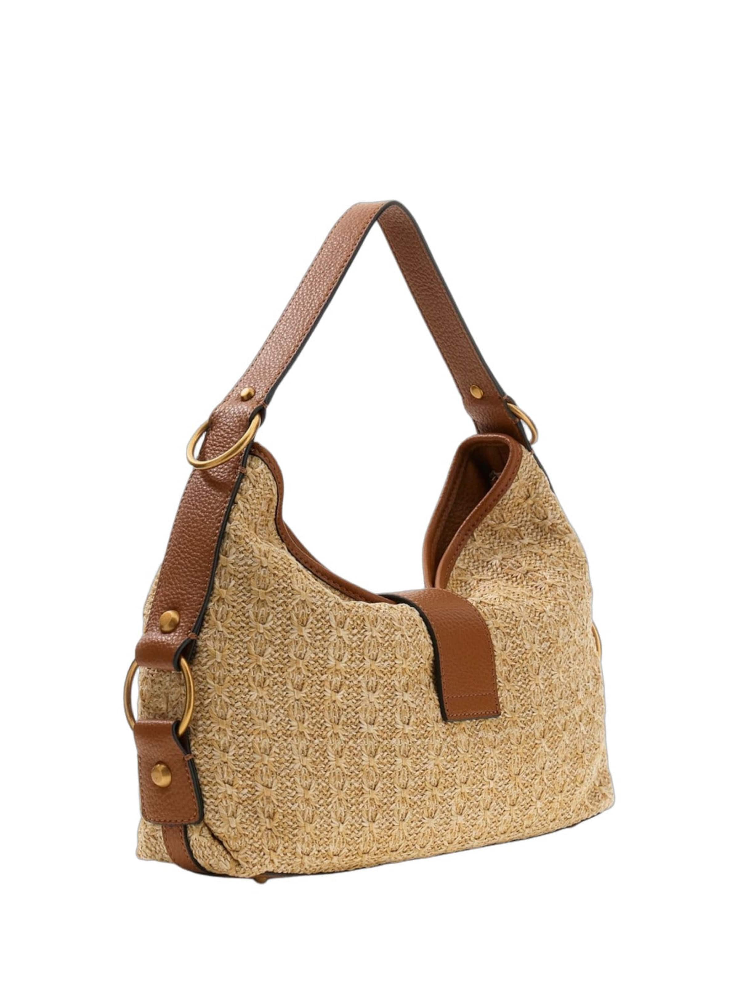 Borsa a mano 'Guess Pochettes Zalina Flap Clutch Natural/Cognac' di GUESS in marrone