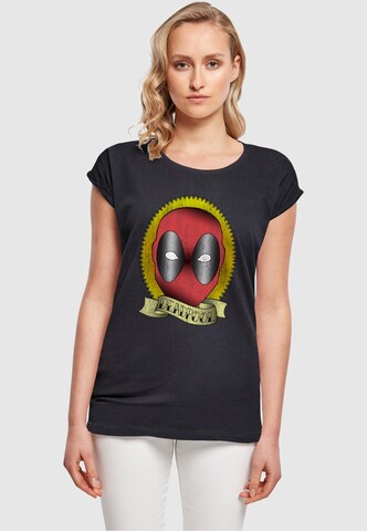 T-shirt 'Deadpool - Tattoo' ABSOLUTE CULT en bleu : devant