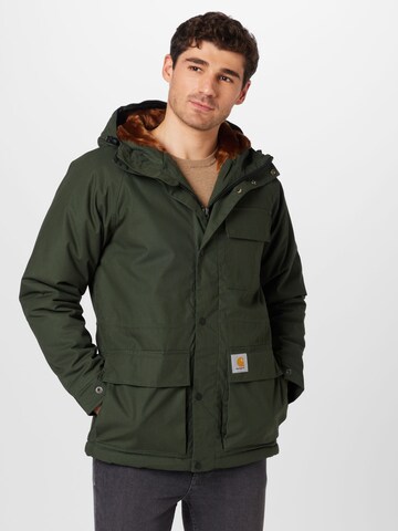 Parka mi-saison Carhartt WIP en vert : devant