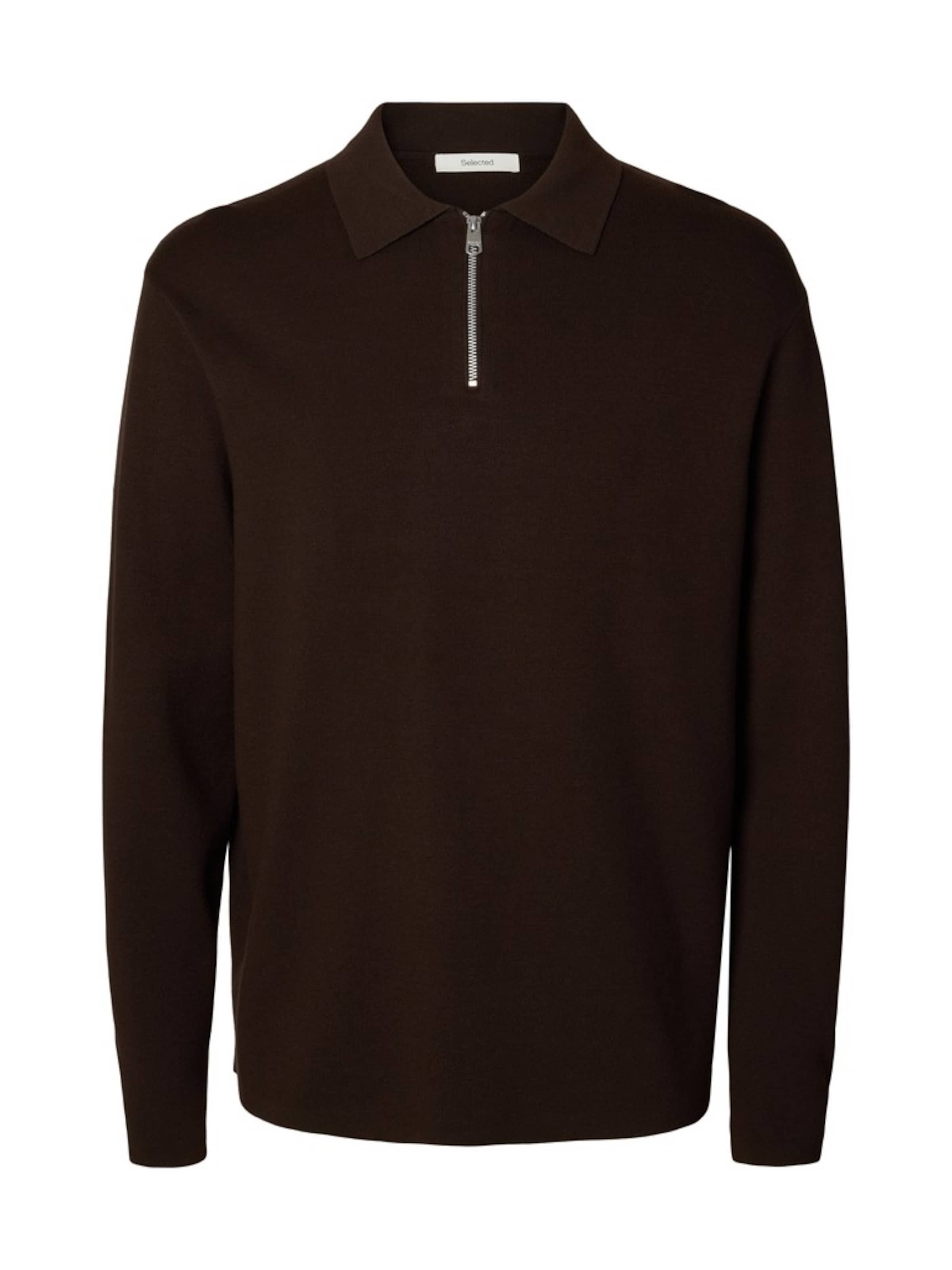SELECTED Sweater 'SLHTeller' in Brown: front