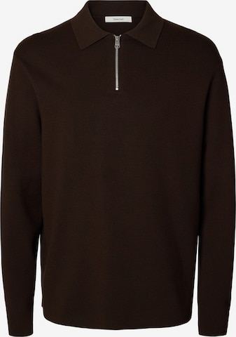 SELECTED - Jersey 'SLHTeller' en marrón: frente