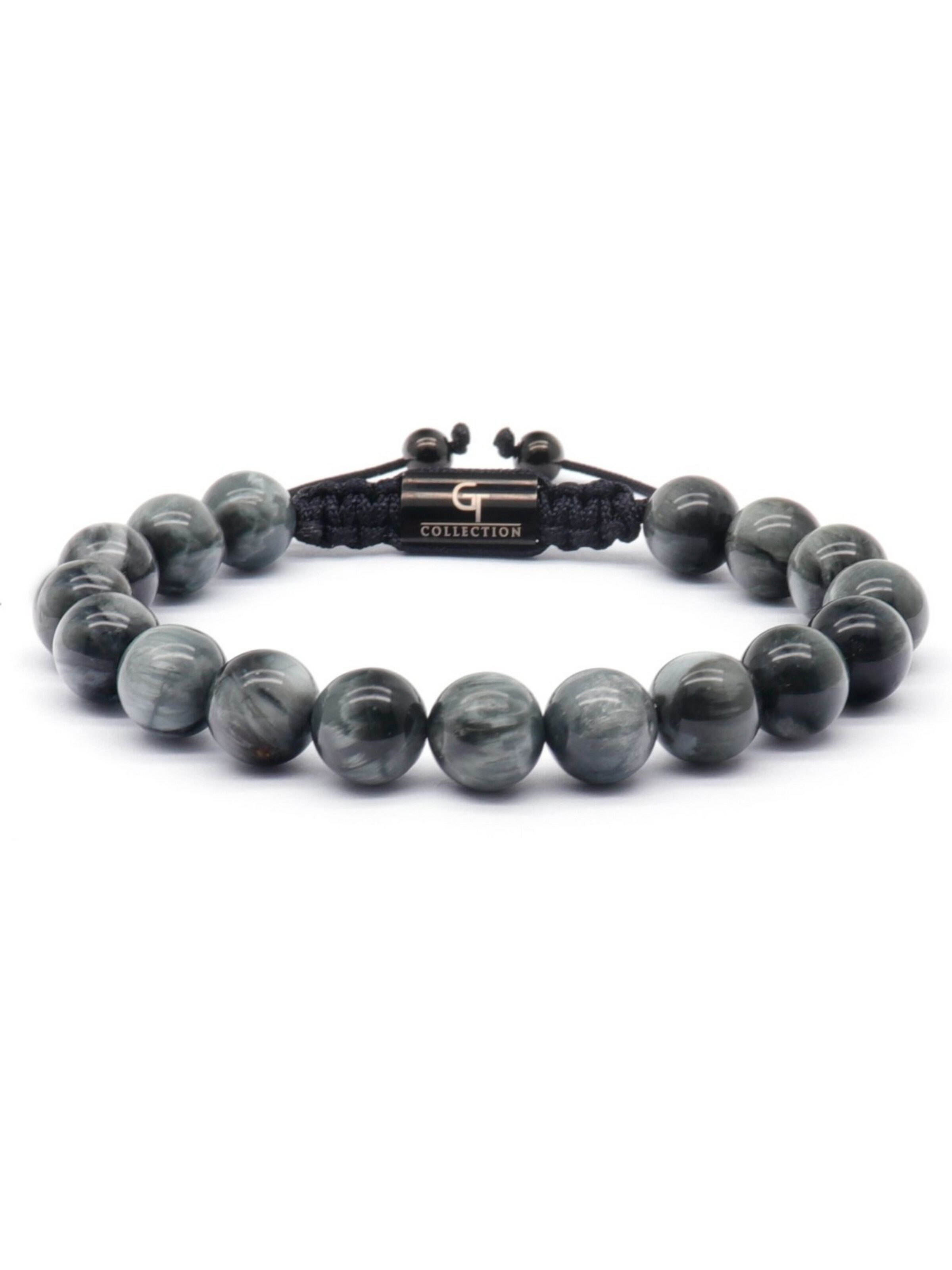 Bracelet 'Single-Bead' GT Collection en gris : devant