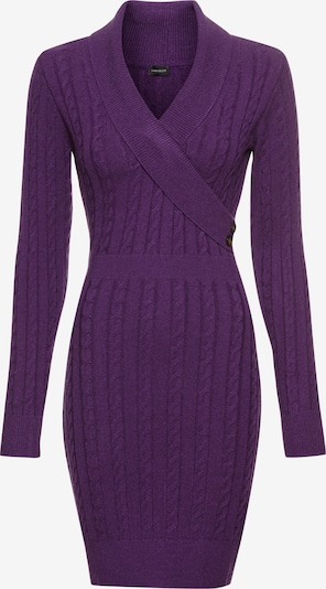 LAURA SCOTT Strickkleid in dunkellila, Produktansicht