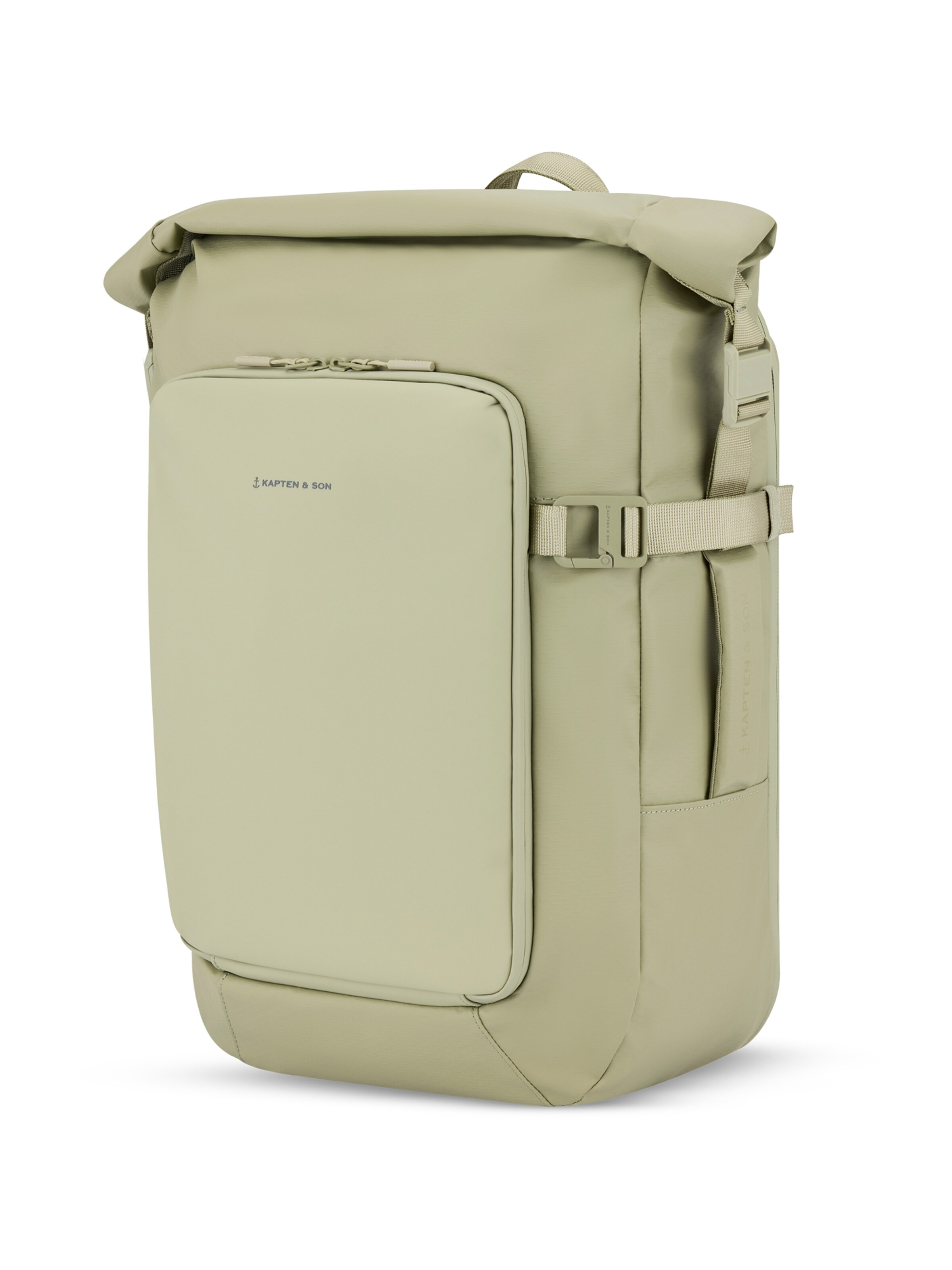 Kapten & Son Batoh 'Lisbon' – zelená: přední strana