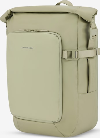 Kapten & Son Batoh 'Lisbon' – zelená: přední strana