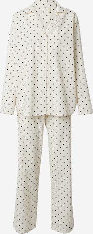 BeckSöndergaard - regular Pijama en blanco: frente