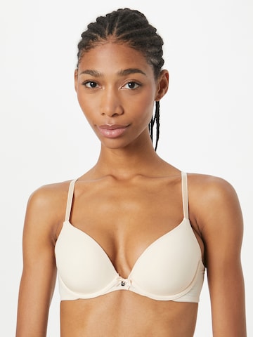 Sutien de tricou Sutien de la Hunkemöller pe alb: față