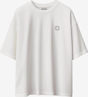 Maglietta 'SCHWERES OVERSIZE T5' di UNORGANIZED BRAND in bianco: frontale