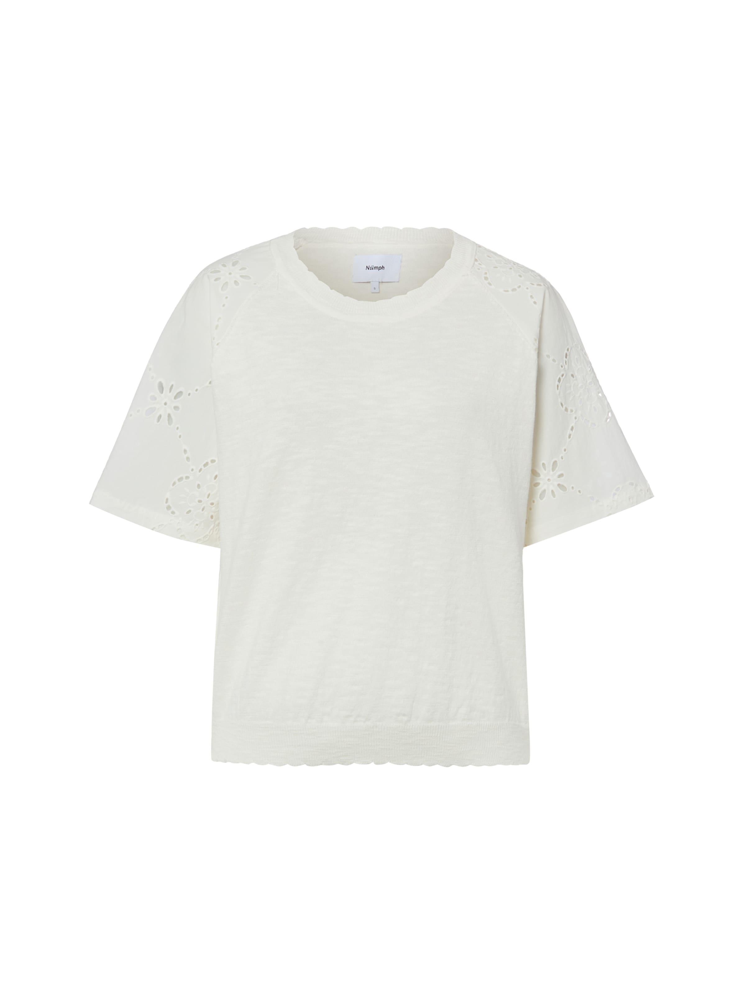 T-shirt 'Siffa' NÜMPH en blanc : devant