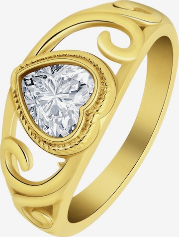 Lucardi Ring in Gold: Vorderseite