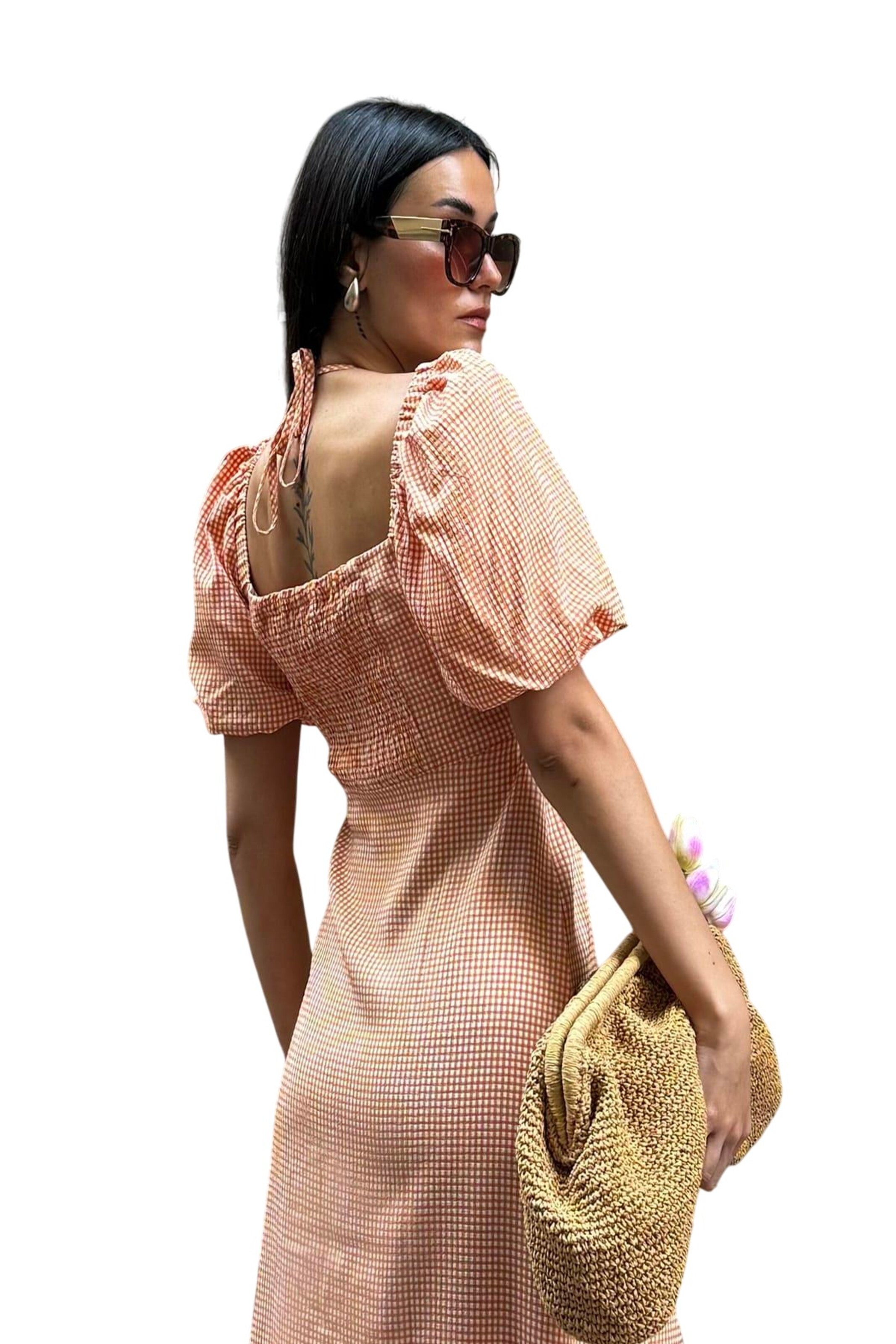 For You Moda Dress in Orange