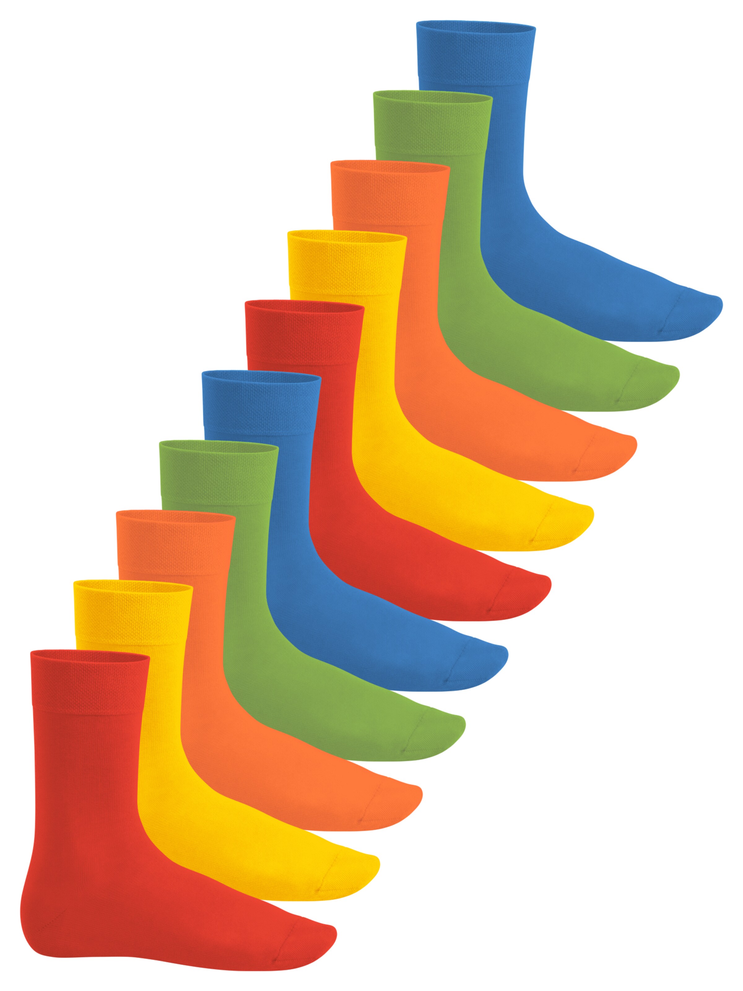 footstar Socken 'EVERYDAY!'‌‌‌‌ in Gelb: Vorderseite