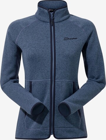 Berghaus Fleece jas in Blauw: voorkant