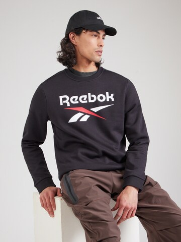 Sweat de sport Reebok en noir : devant