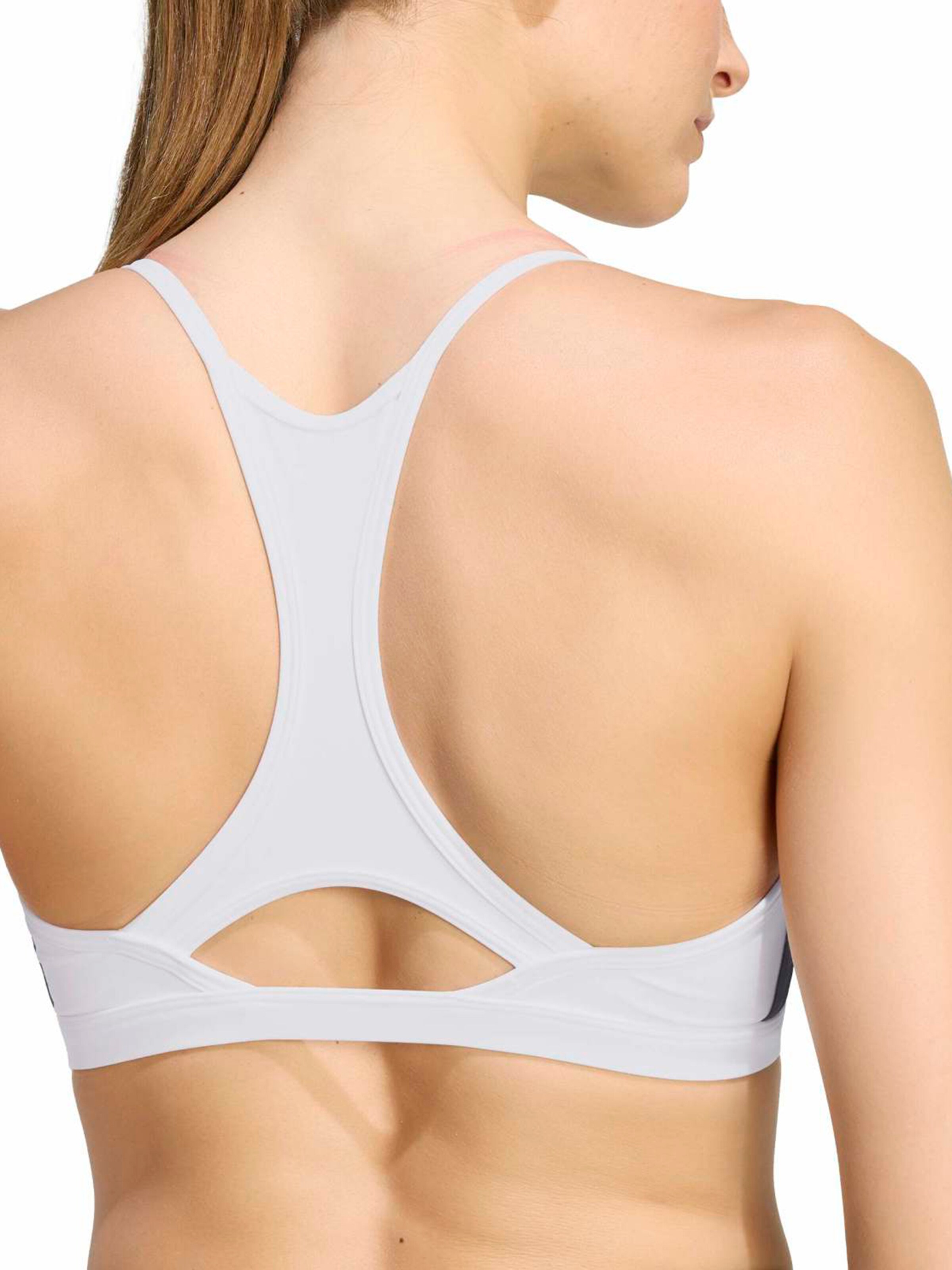 Bustieră Sutien sport 'OPT ESS' de la ADIDAS PERFORMANCE pe alb