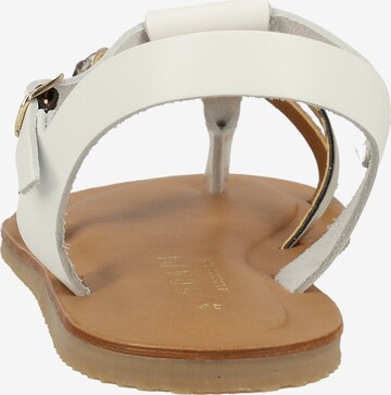 SCAPA T-Bar Sandals in White