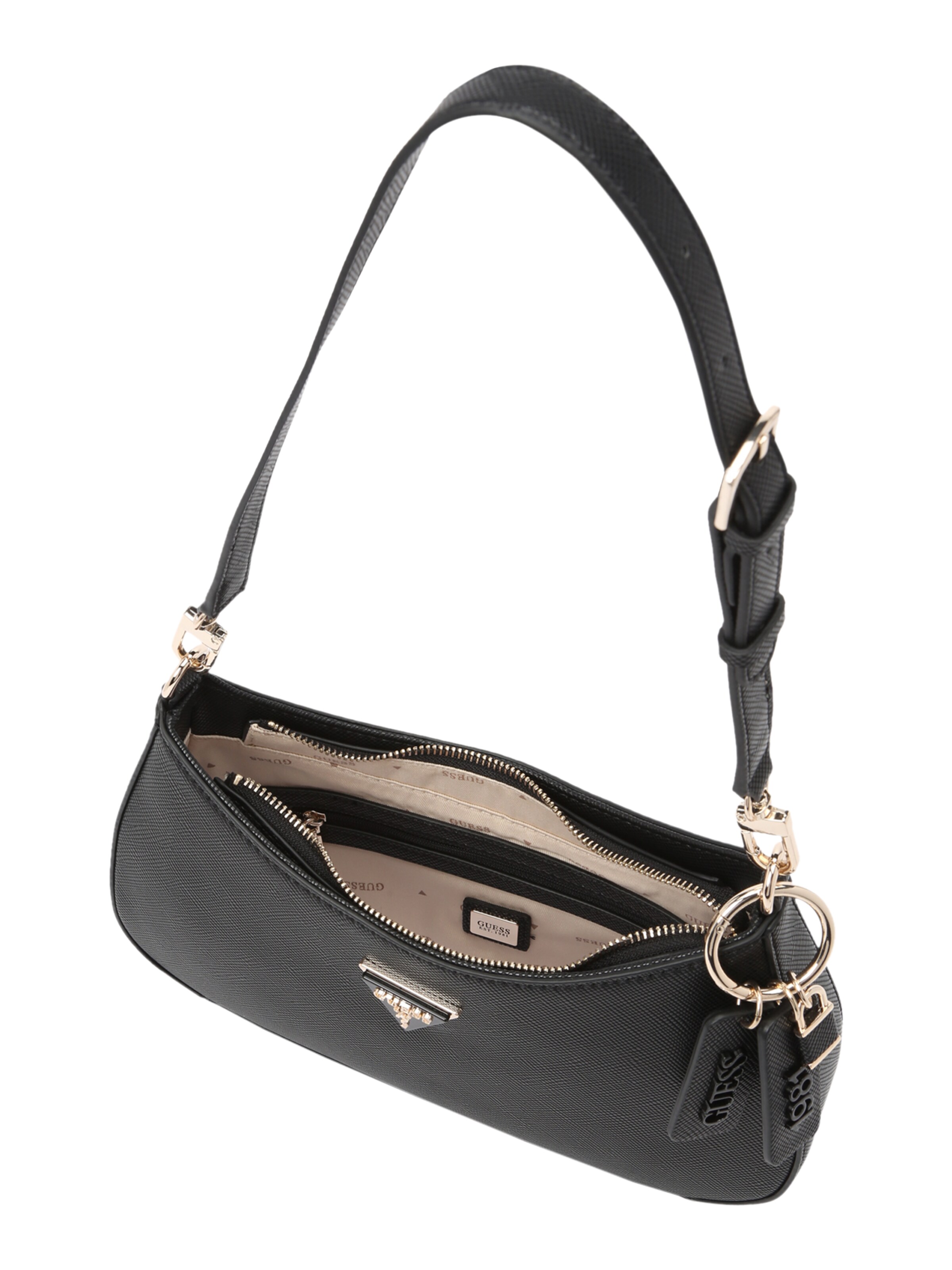 GUESS Torba na ramię 'Noelle' w kolorze czarny