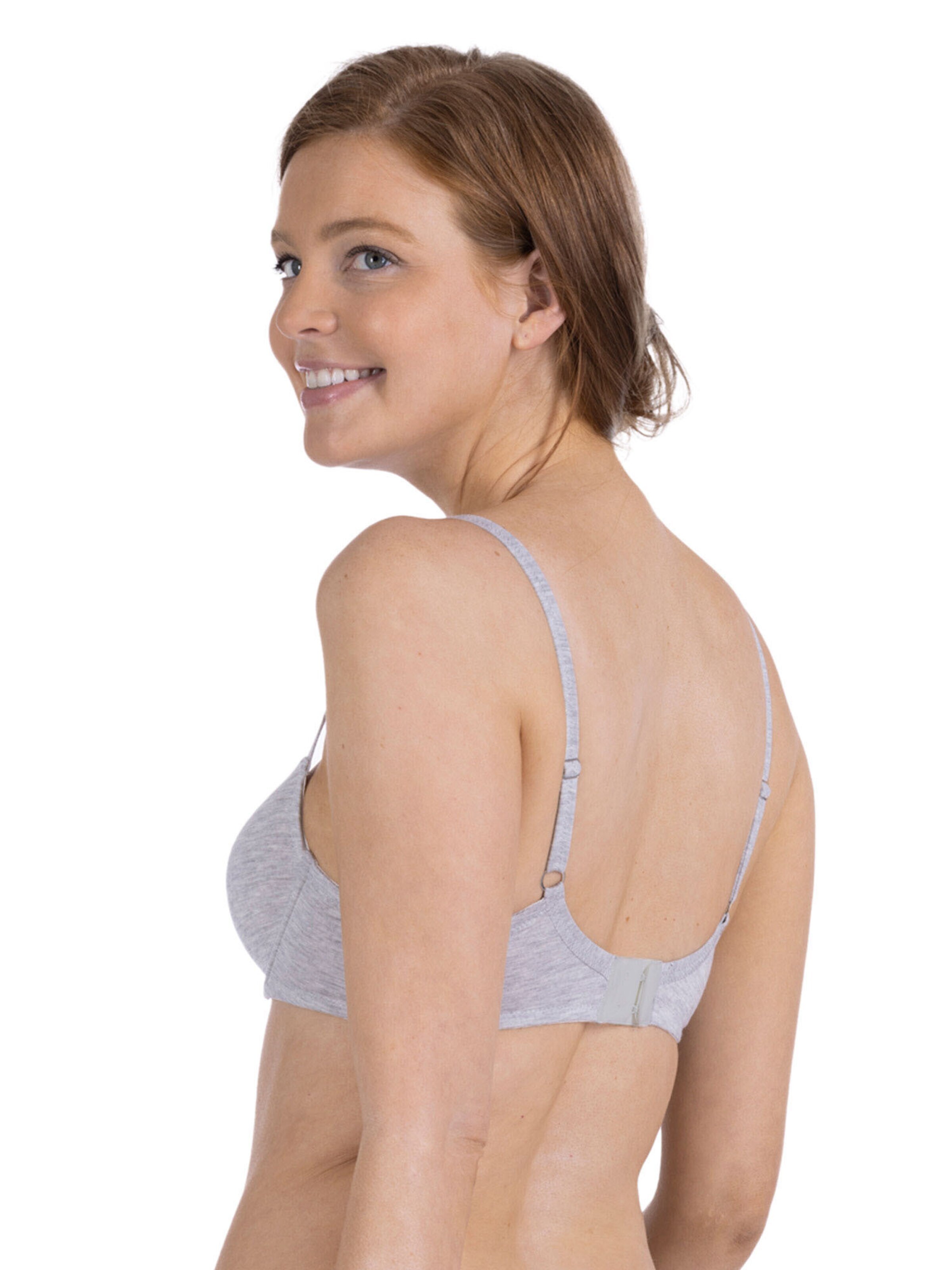 Nina von C. T-shirt Bra 'Light&Easy' in Grey