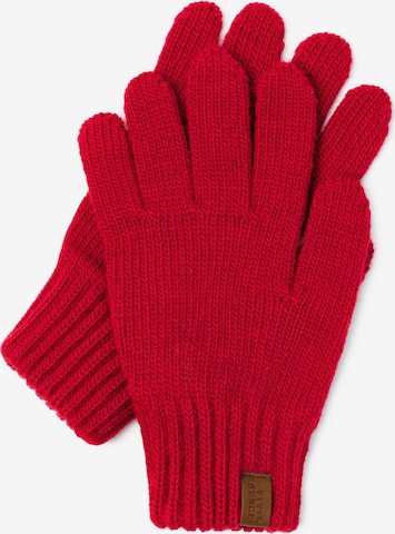 Vivisence Vingerhandschoenen '7014R' in Rood: voorkant