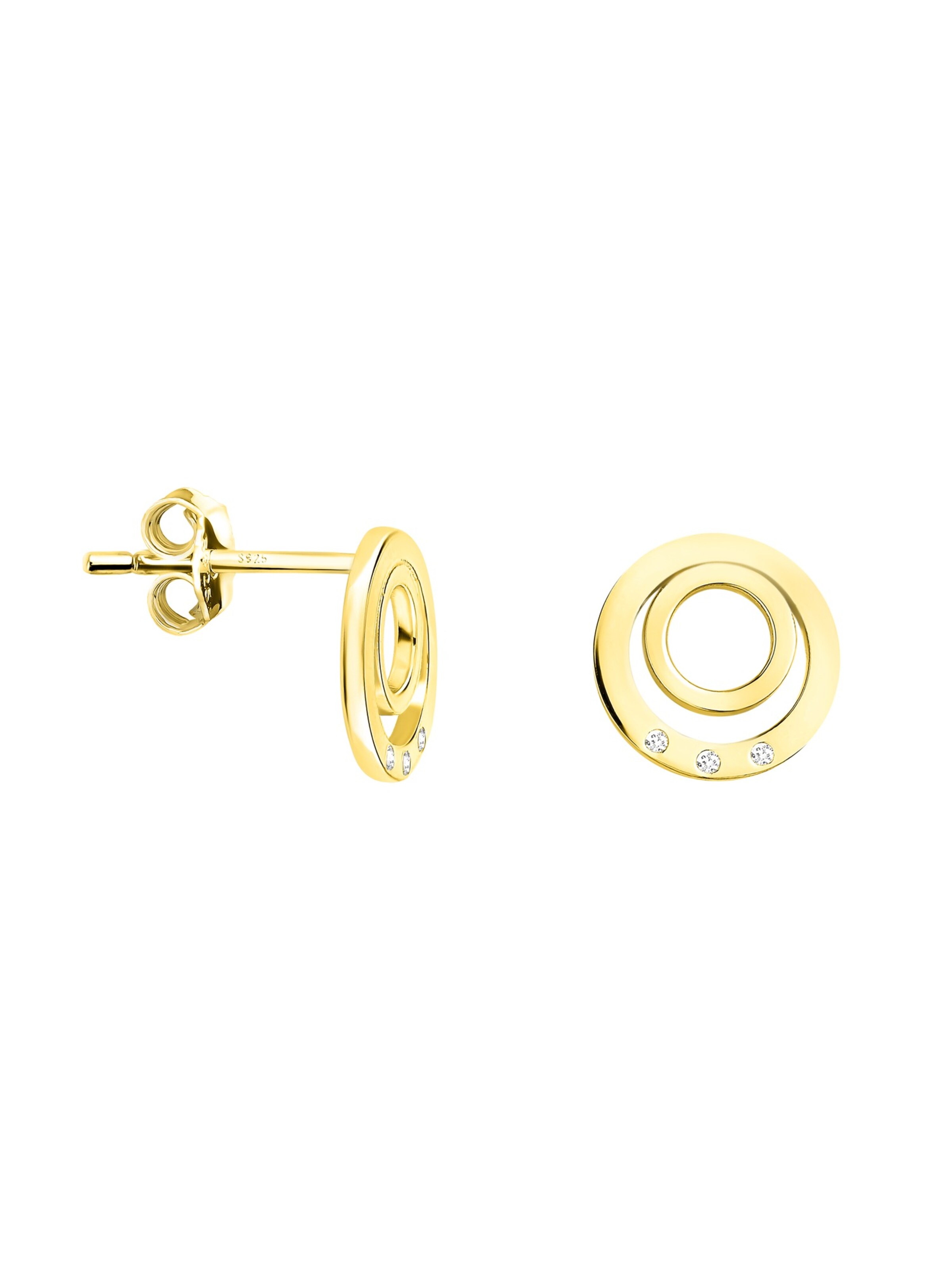 Sofia Milani Ohrringe 'Circles'‌‌ in Gold: Vorderseite