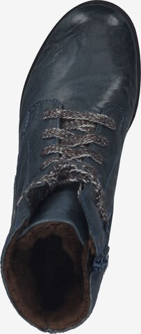 JOSEF SEIBEL Lace-Up Ankle Boots 'Sanja' in Blue