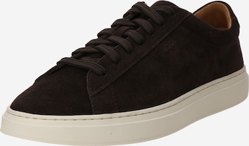 BOSS Rövid szárú sportcipők 'Kieran' - barna: elől