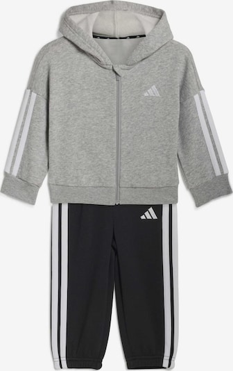 ADIDAS SPORTSWEAR Tracksuit 'ESSENTIALS' in 62 in Mottled grey / Black / White, Item view