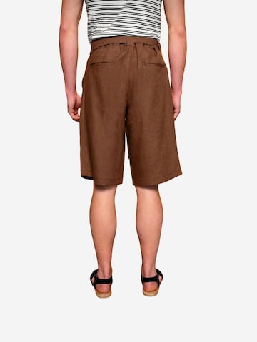 Loosefit Pantaloni con pieghe di Giesto in marrone