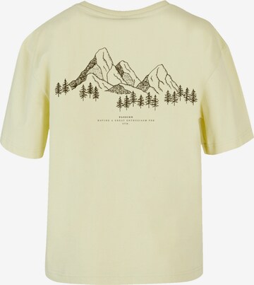 T-shirt 'Mountain' F4NT4STIC en jaune