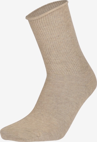 Chaussettes 'Relax Soft' Hudson en beige : devant