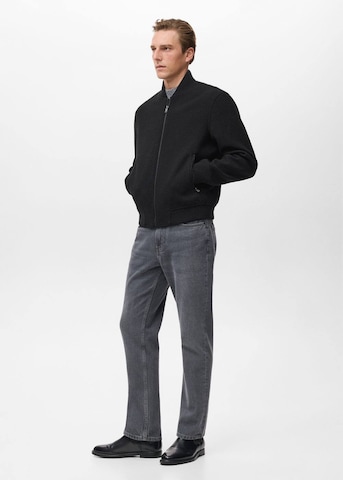 MANGO MAN Between-Season Jacket 'Normand' in Black