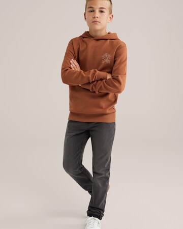 WE Fashion Свитшот в Коричневый