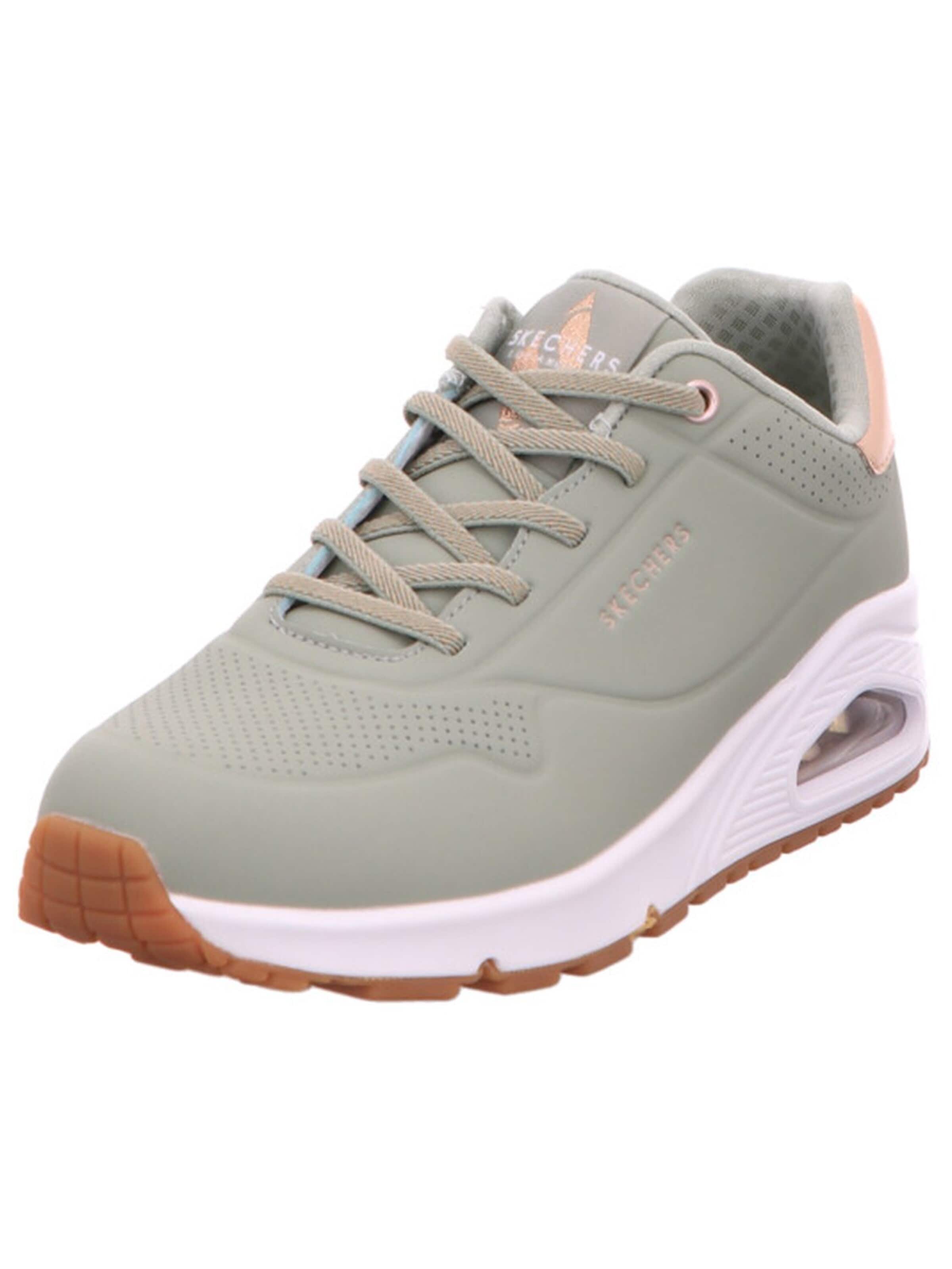 SKECHERS - Zapatillas deportivas bajas 'Sneaker Damen 155196 SAGE Kunststoff (Synthetik) in khaki' en verde: frente