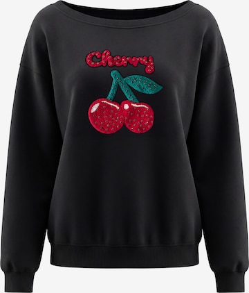 Sweat-shirt MYMO en noir : devant