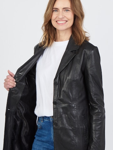 JCC Ledermantel in Schwarz