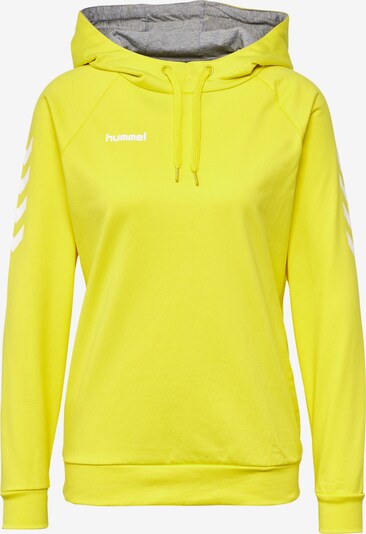 Hummel Sportief sweatshirt in de kleur Limoen / Wit, Productweergave