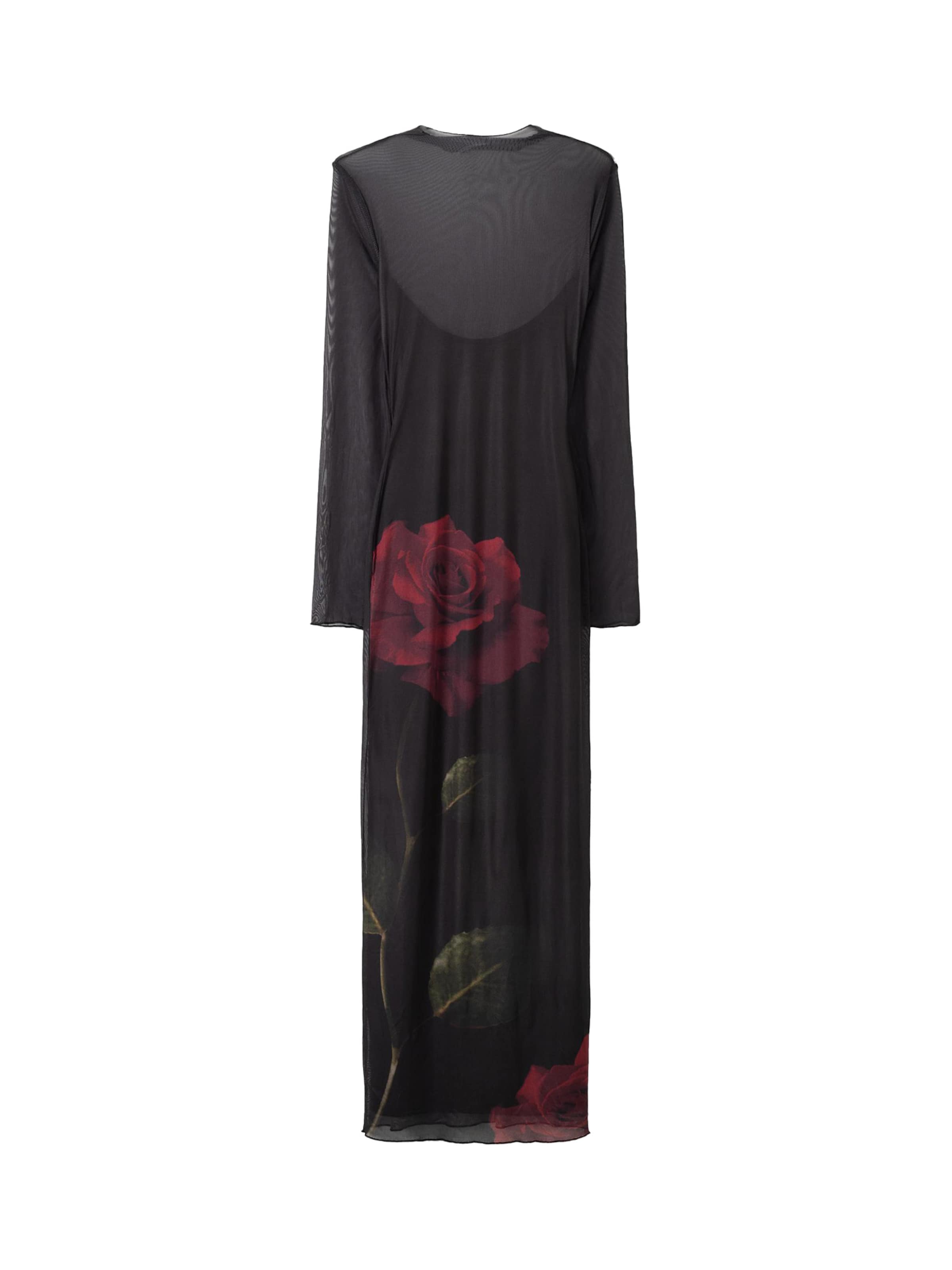 Bershka Večerné šaty - tmavozelená / bordová / čierna, Produkt