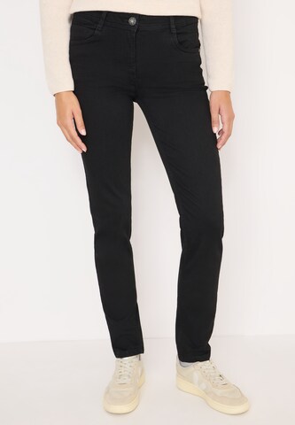 CECIL Slimfit Jeans in Schwarz: Vorderseite