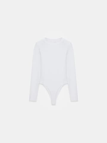 Dilvin - Blusa body em branco: frente