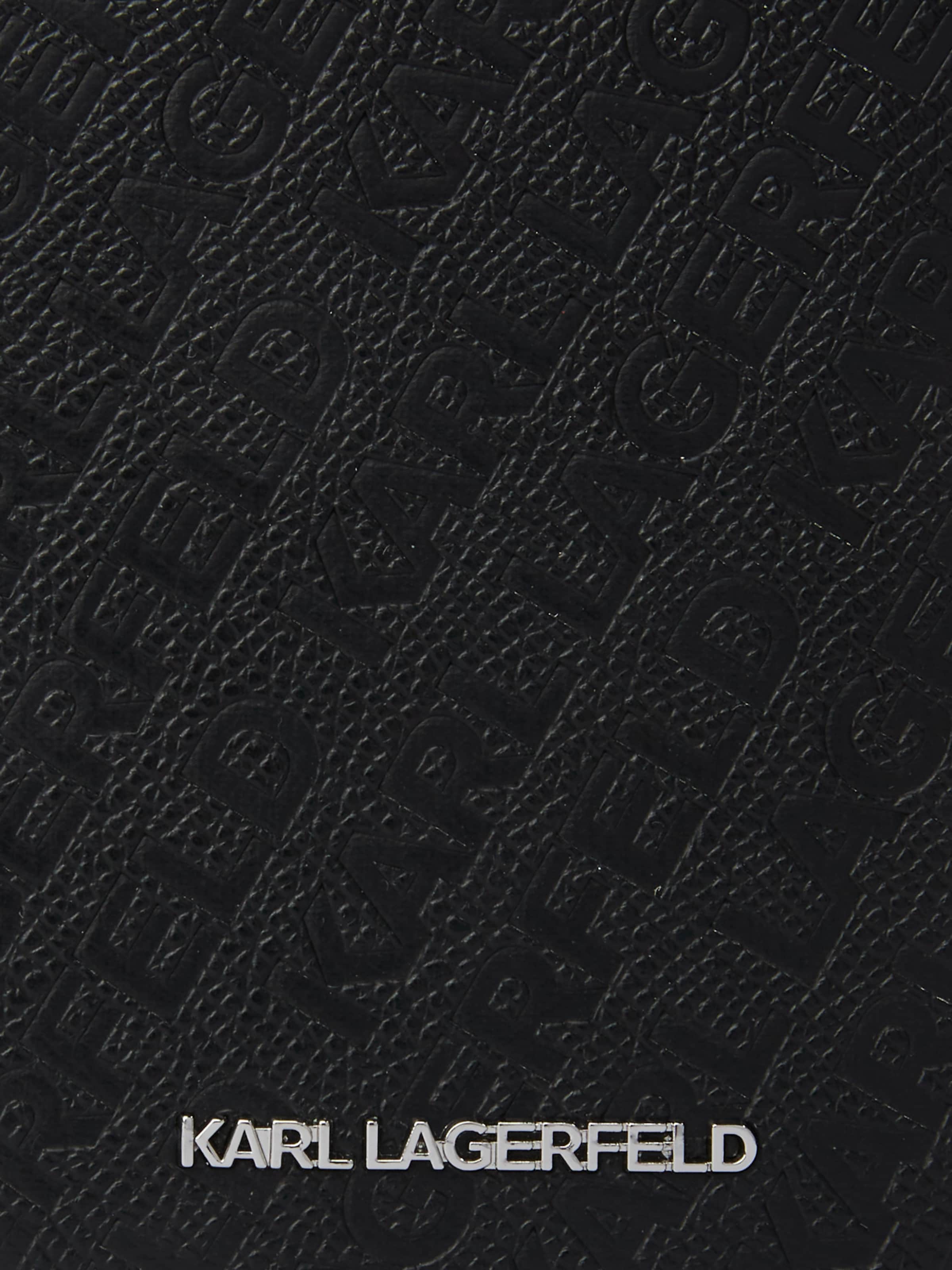 Karl Lagerfeld Θήκη κινητού τηλεφώνου 'iPhone 16 Pro Max' σε μαύρο