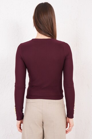 Trend Alaçatı Stili Shirt in Rood