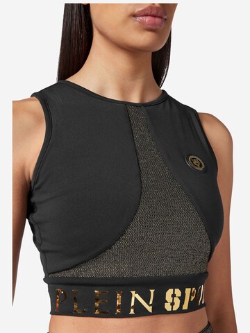 Plein Sport Sports top 'Statement' in Black