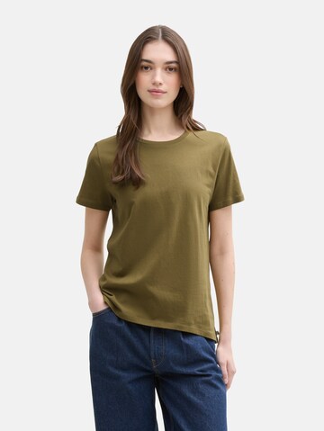 T-shirt TOM TAILOR DENIM en vert : devant