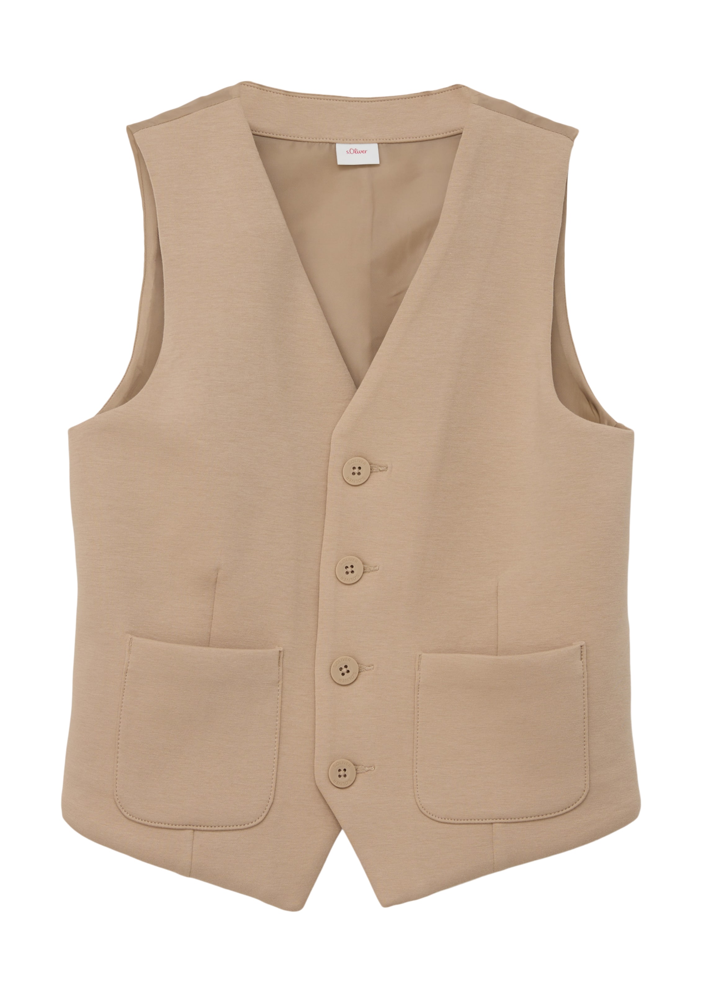 s.Oliver Bodywarmer in Beige: voorkant