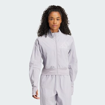 ADIDAS PERFORMANCE Sports jacket 'D4T' in Grey: front