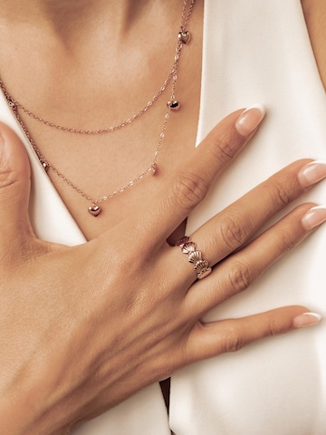 Hey Happiness Ring 'Coastal Shell' in Gold: front